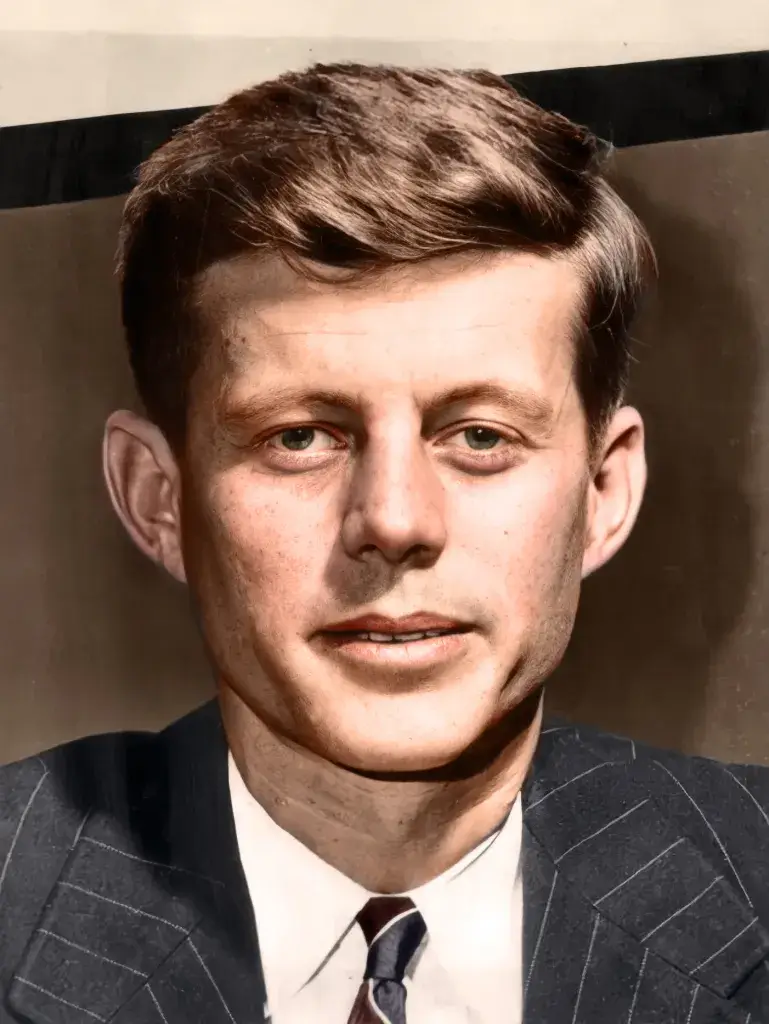 Before photo of John F. Kennedy