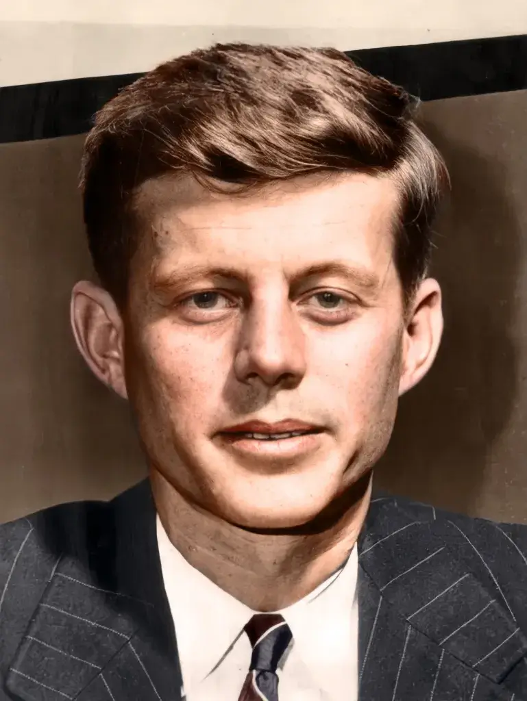 After photo of John F. Kennedy
