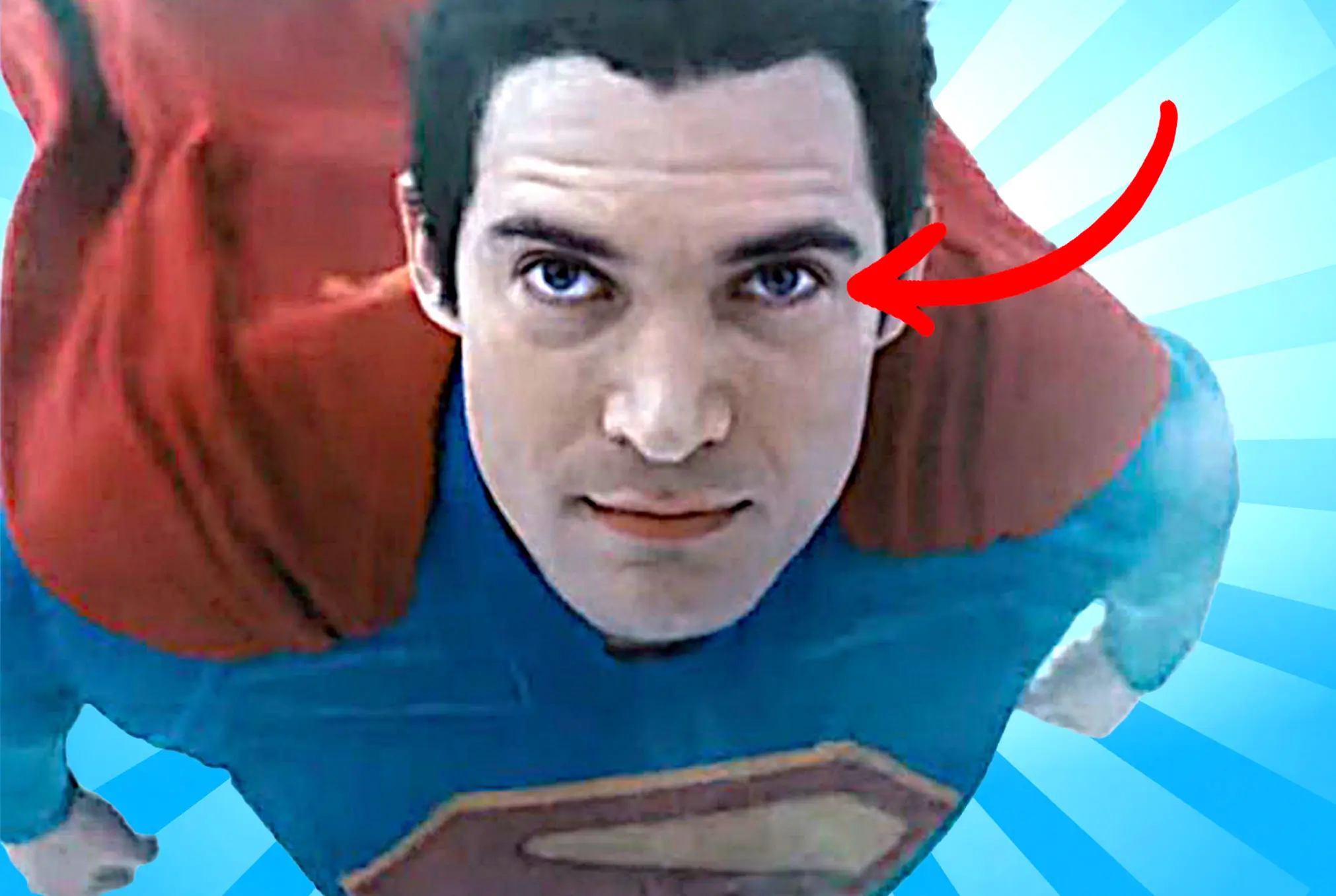 Superman (Henry Cavill) lazy eye
